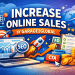 Increase Online Sales by Garage2Global: 7 Proven Strategies for More Revenue increase online sales by Garage2Global strategy illustration showing SEO, conversions, and revenue growth